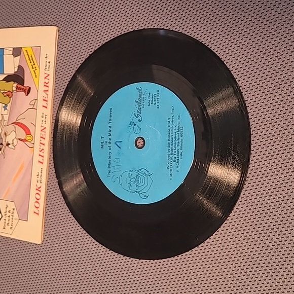 1984 Mr. T The Mystery of the Mind Thieves 33 1/3 RPM Story Book Record - Picture 6 of 7
